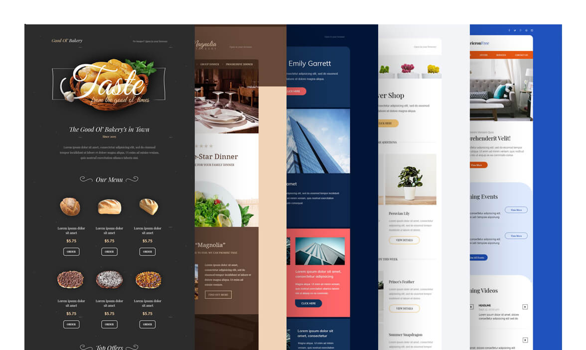 Anbessa Mail template gallery